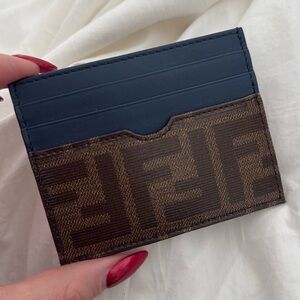 Fendi Ff Vetrificato Card Case
